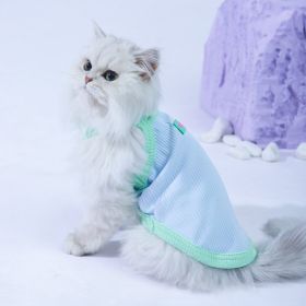Kitty Clothes Summer Thin Pet Vest (Option: Blue And Purple-XS)