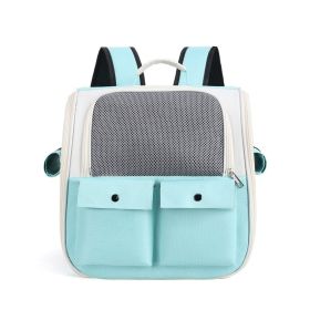Outdoor Portable Backpack Portable Folding Breathable Cat Pet Dog Bag (Option: 4 Green)