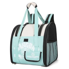 Outdoor Portable Backpack Portable Folding Breathable Cat Pet Dog Bag (Option: 5 Green)