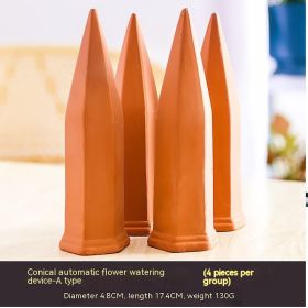 Automatic Watering Garden Tools Lazy Red Pottery Drainer (Option: Orange-48x4x8x174cm)
