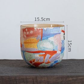Matisse Ceramic Flower Pot Medium Art Flower Pot Succulent Plant Orchid Green Radish Pot (Option: Flowerpot-Medium)