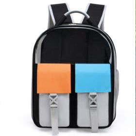 Outdoor Portable Backpack Portable Folding Breathable Cat Pet Dog Bag (Option: 06 Style Black)
